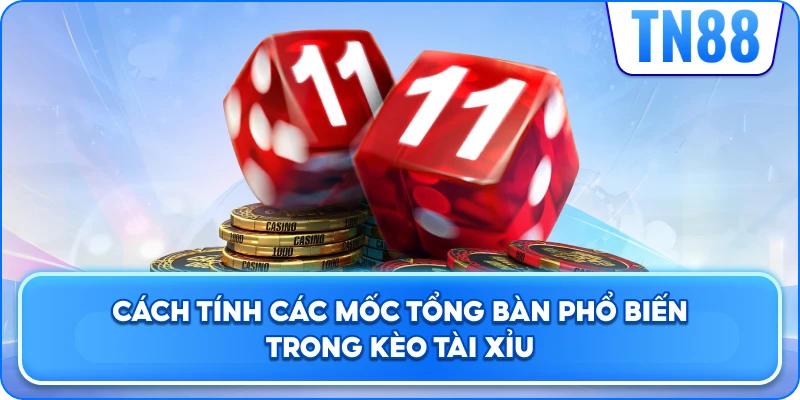 Cách Tính Các Mốc Tổng Bàn Phổ Biến Trong Kèo Tài Xỉu