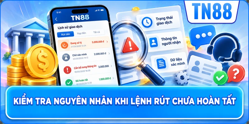 Kiểm Tra Nguyên Nhân Khi Lệnh Rút Chưa Hoàn Tất
