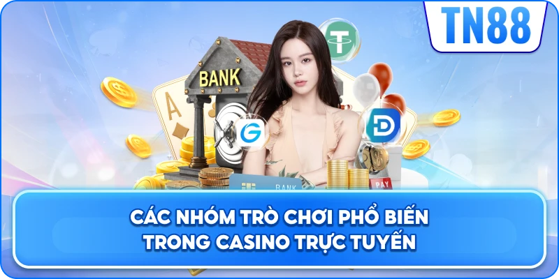 Các Nhóm Trò Chơi Phổ Biến Trong Casino Trực Tuyến