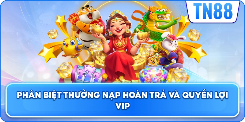 Phân Biệt Thưởng Nạp, Hoàn Trả Và Quyền Lợi VIP